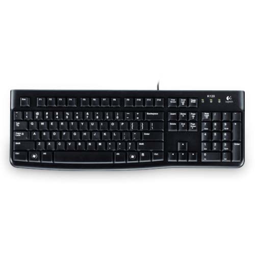Logitech K120 Ergonomic Desktop USB Wired Keyboard